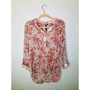 Floral Sheer Tunic
